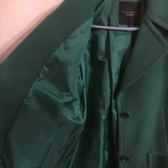 Green Wool Talbots Coat - Picture 5 of 8